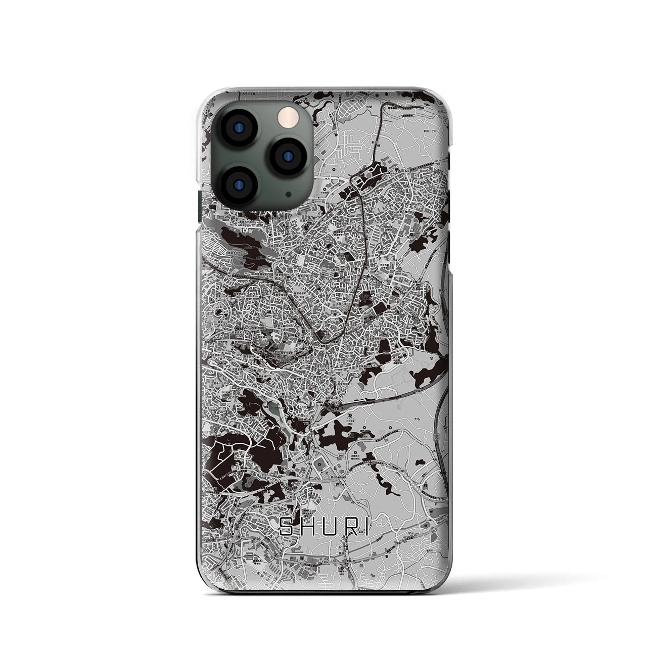 【首里(沖縄県)】地図柄iPhoneケース(クリアタイプ)