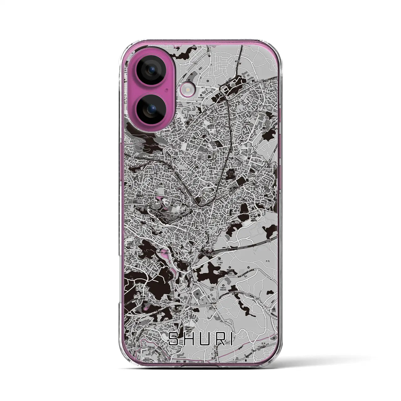 【首里(沖縄県)】地図柄iPhoneケース(クリアタイプ)