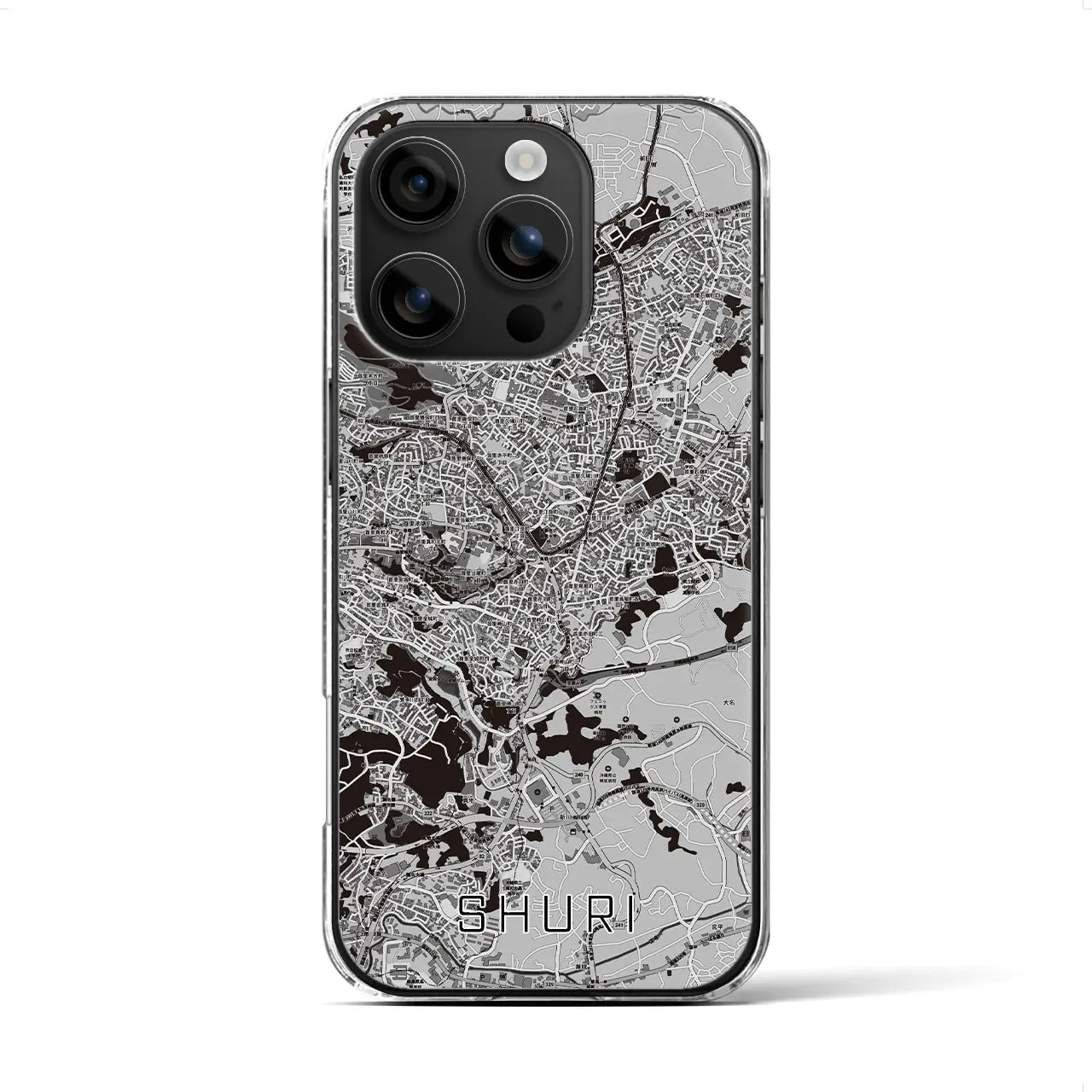 【首里(沖縄県)】地図柄iPhoneケース(クリアタイプ)