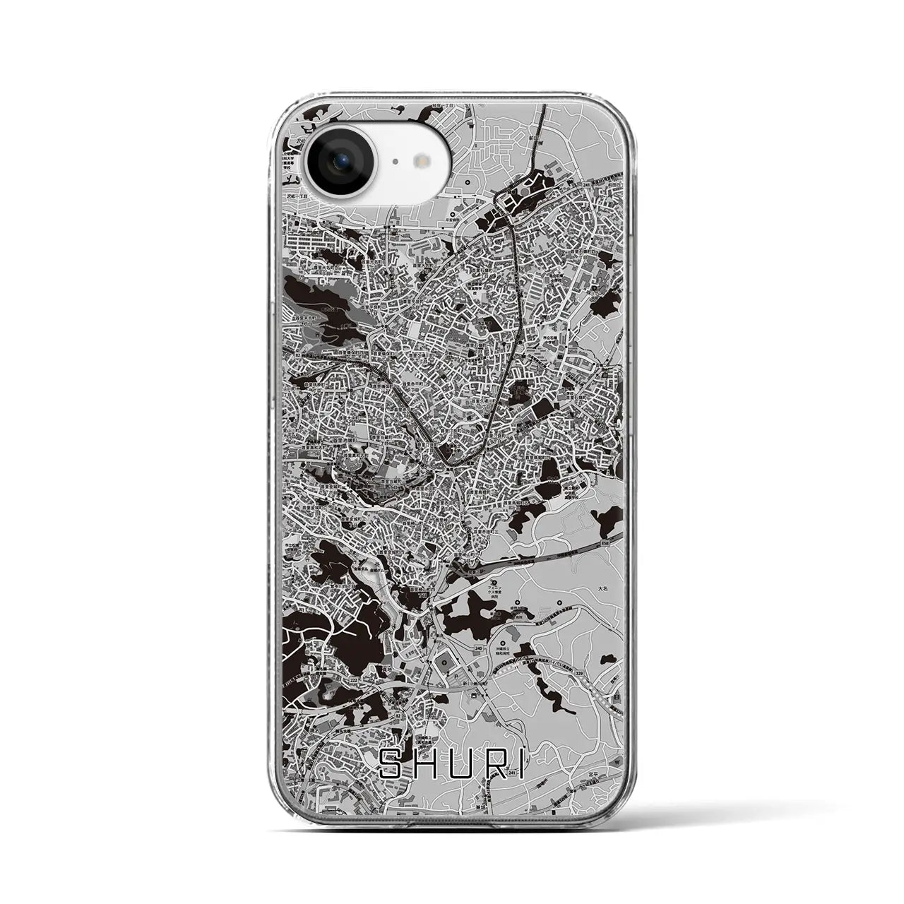 【首里(沖縄県)】地図柄iPhoneケース(クリアタイプ)