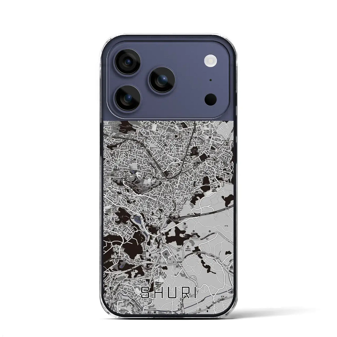 【首里(沖縄県)】地図柄iPhoneケース(クリアタイプ)