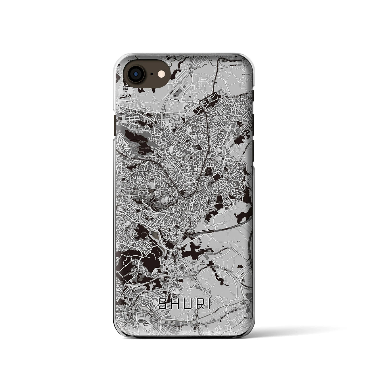 【首里(沖縄県)】地図柄iPhoneケース(クリアタイプ)