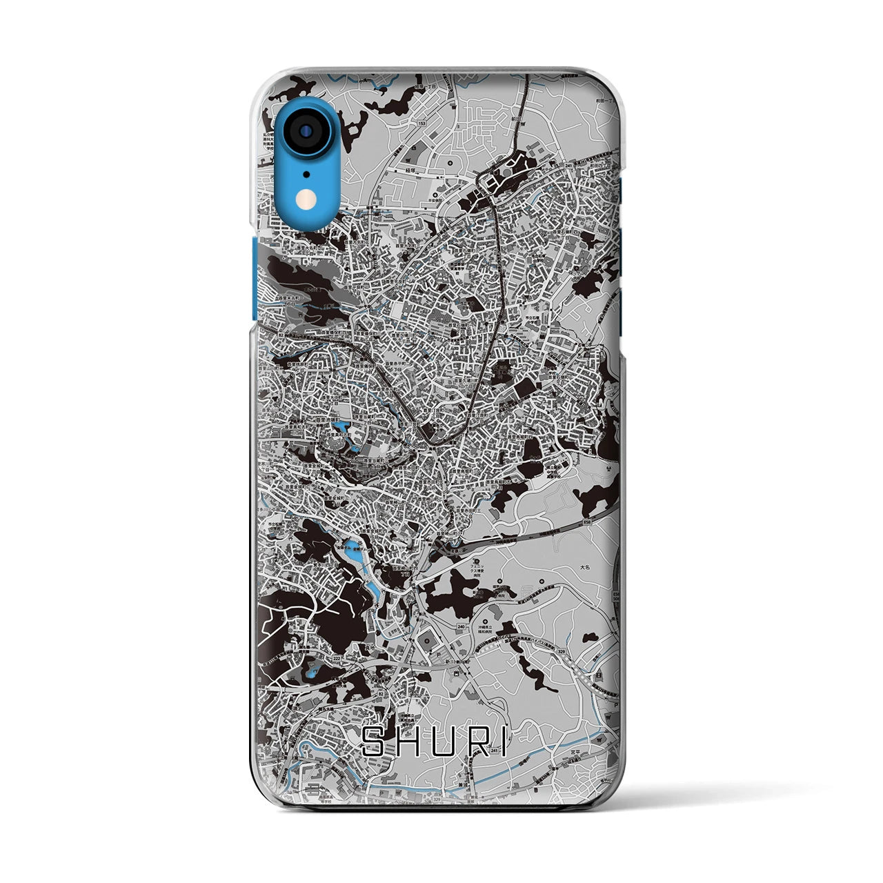 【首里(沖縄県)】地図柄iPhoneケース(クリアタイプ)