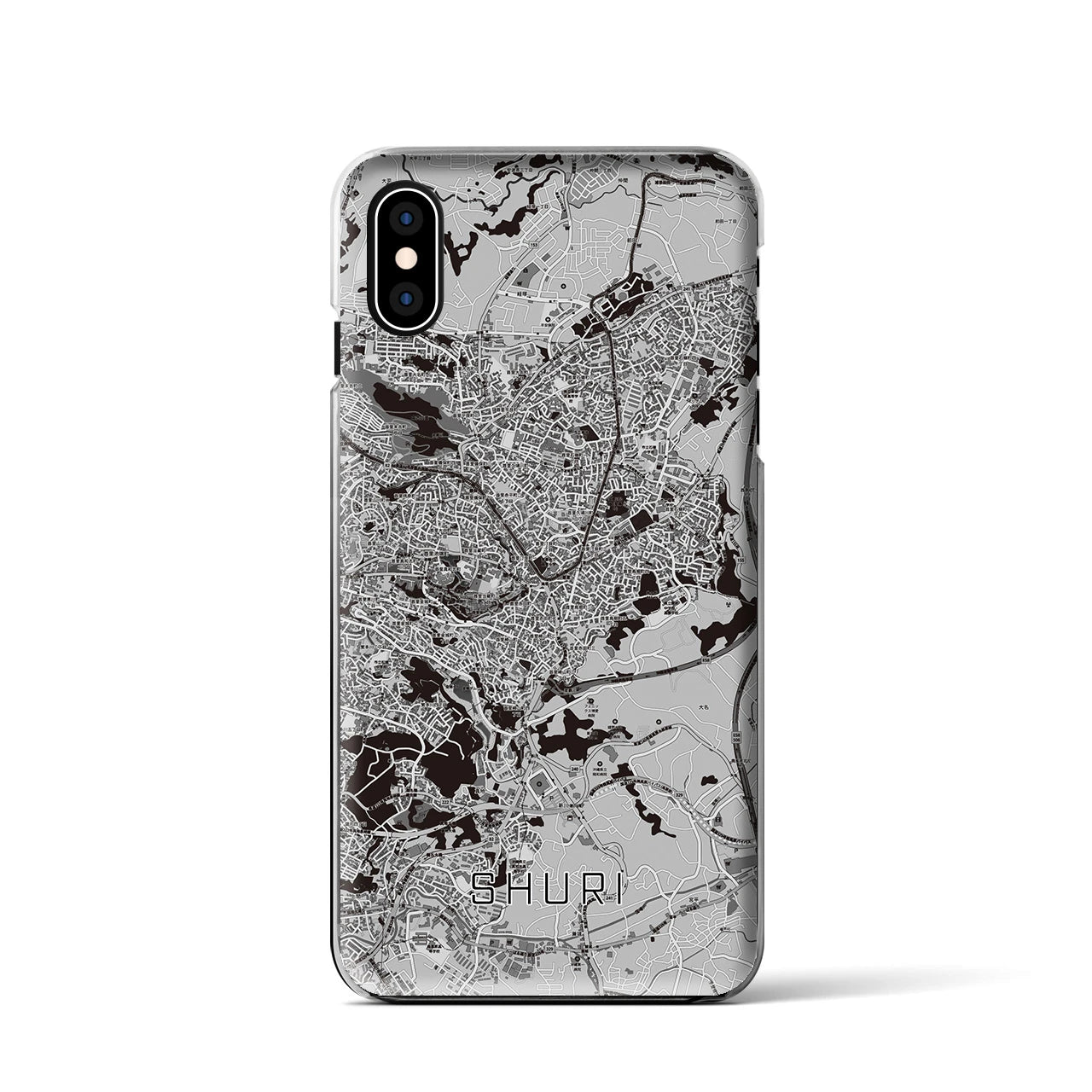 【首里(沖縄県)】地図柄iPhoneケース(クリアタイプ)