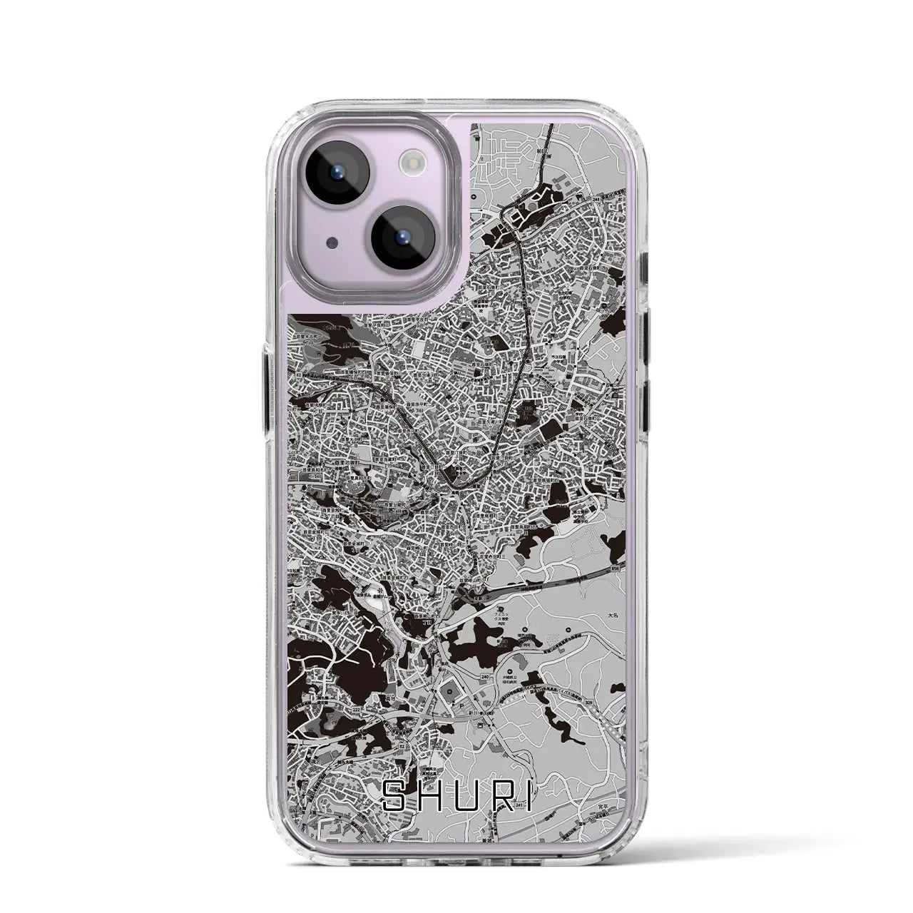 【首里(沖縄県)】地図柄iPhoneケース(MagSafeタイプ)