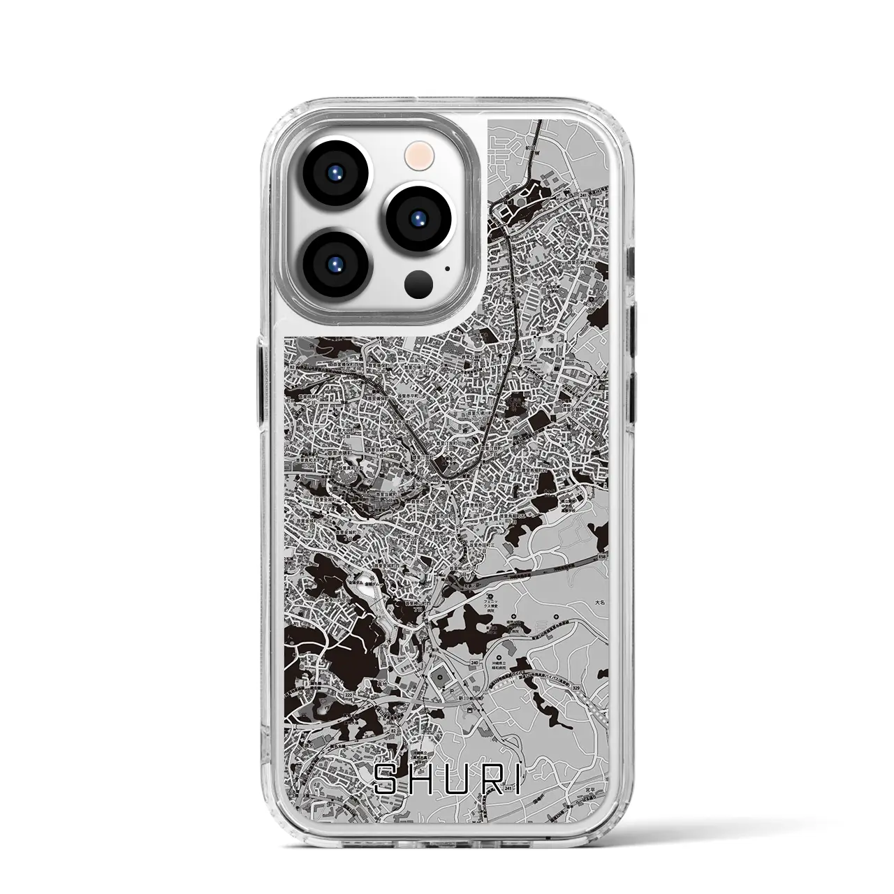 【首里(沖縄県)】地図柄iPhoneケース(MagSafeタイプ)