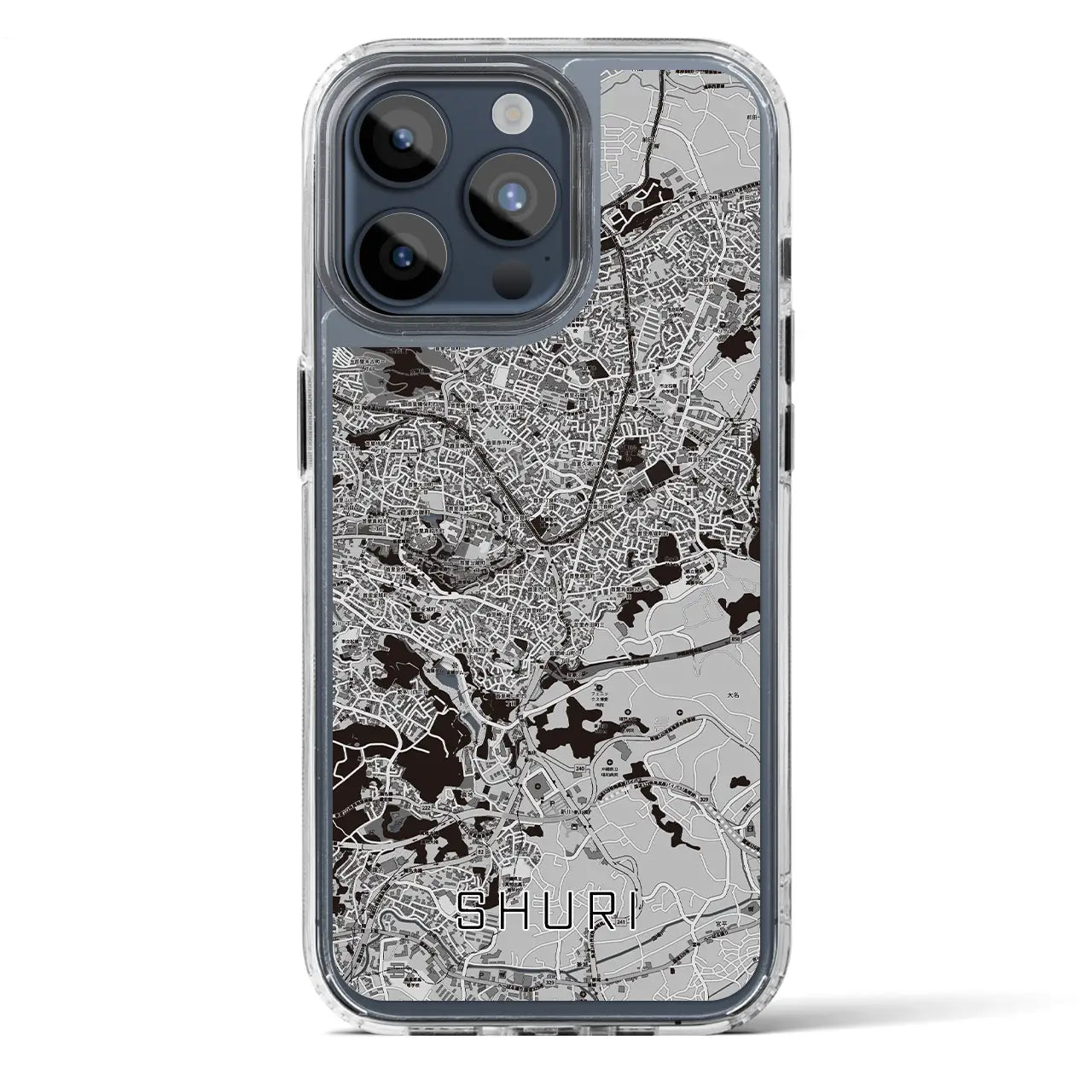 【首里(沖縄県)】地図柄iPhoneケース(MagSafeタイプ)