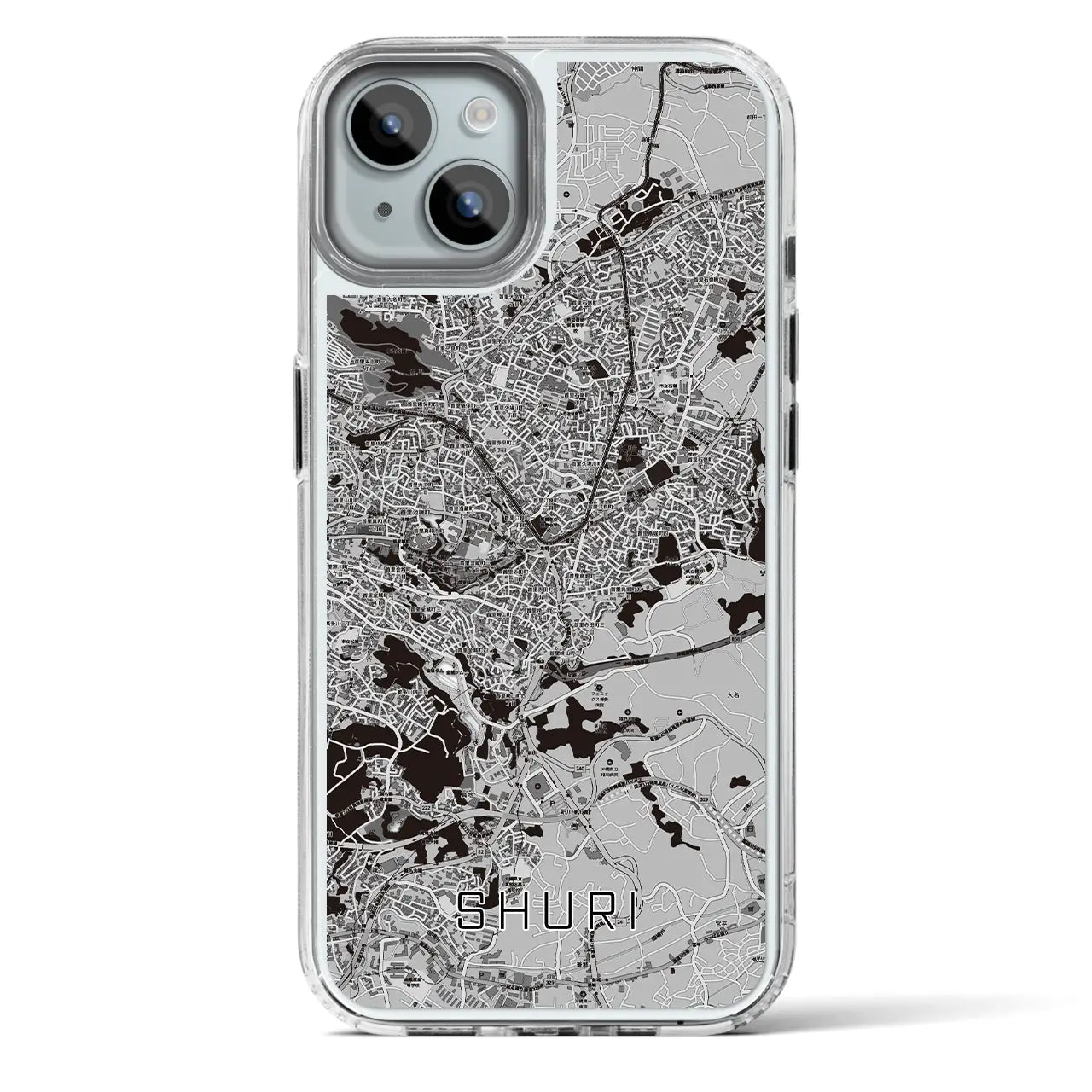 【首里(沖縄県)】地図柄iPhoneケース(MagSafeタイプ)