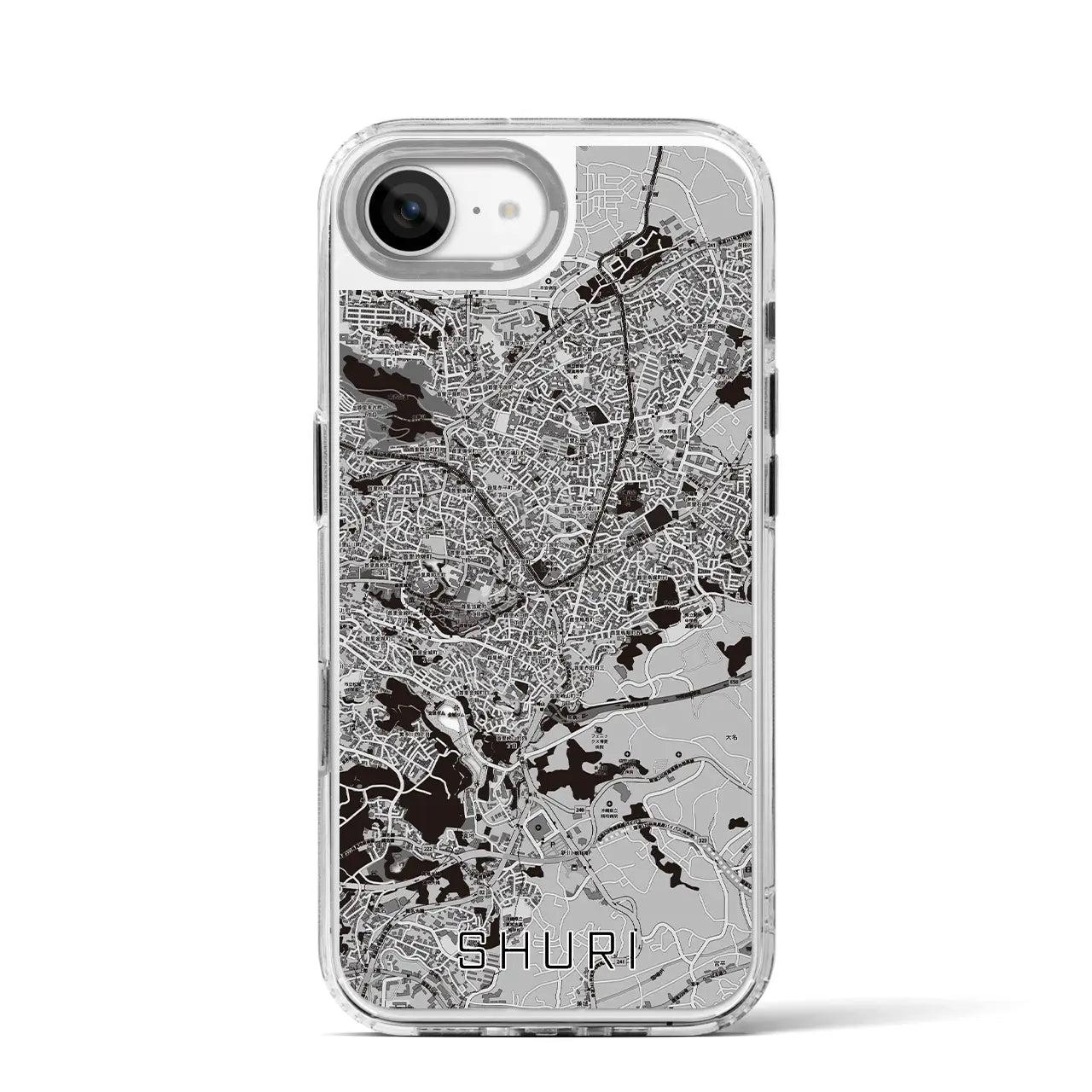 【首里(沖縄県)】地図柄iPhoneケース(MagSafeタイプ)