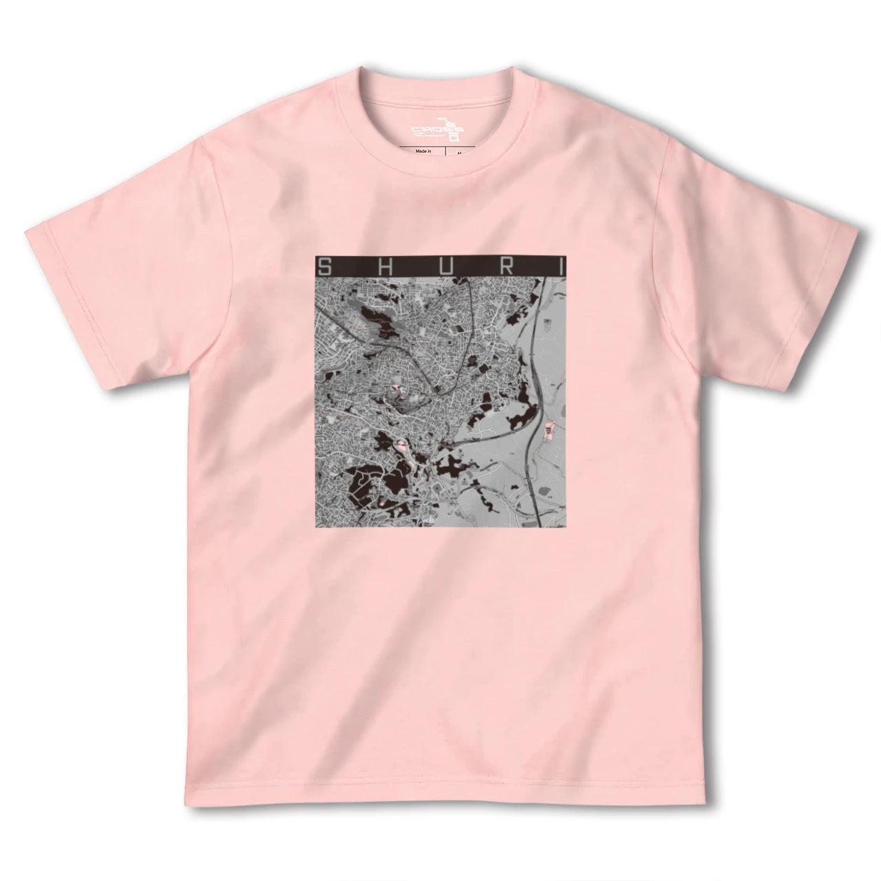 【首里(沖縄県)】地図柄ヘビーウェイトTシャツ