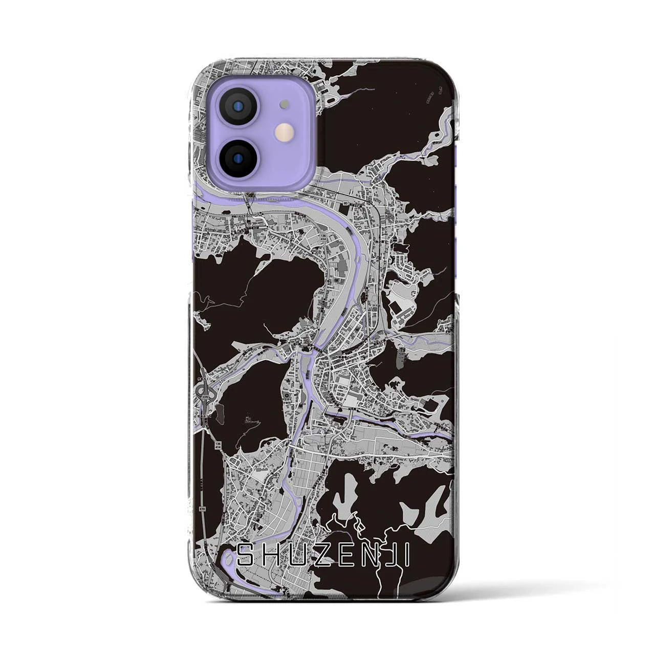 【修善寺(静岡県)】地図柄iPhoneケース(クリアタイプ)