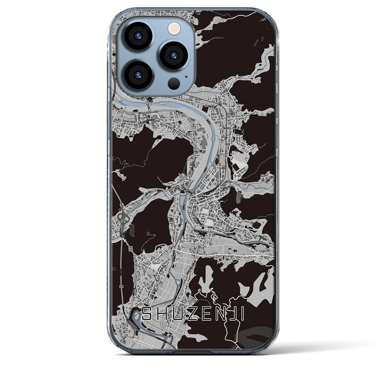 【修善寺(静岡県)】地図柄iPhoneケース(クリアタイプ)