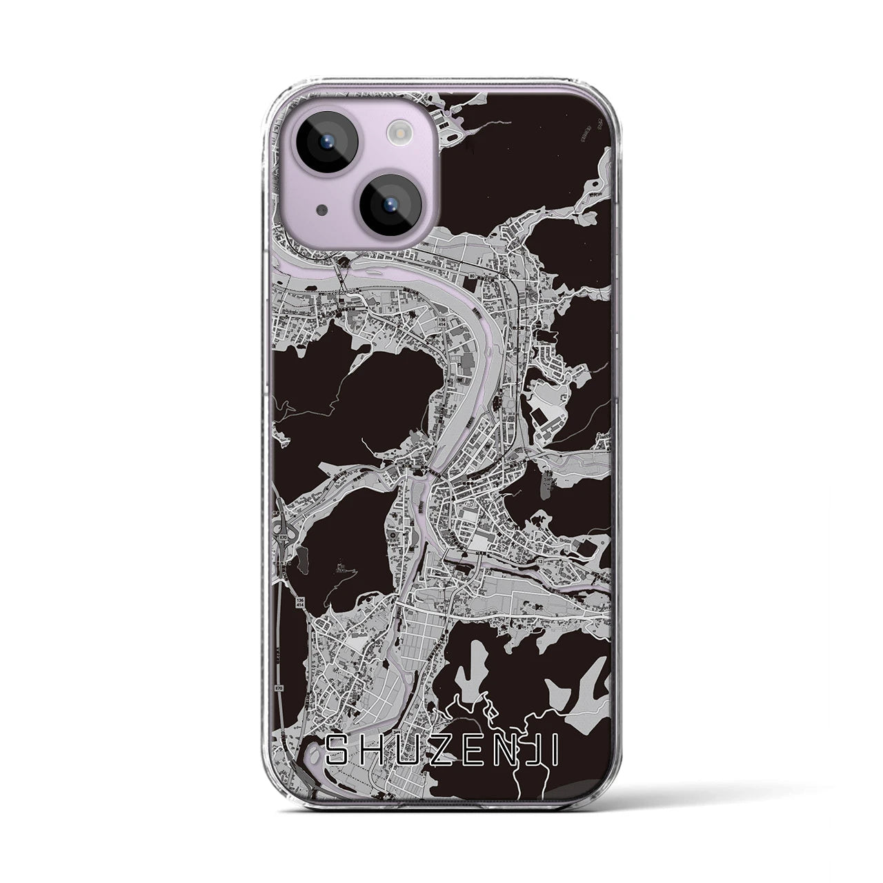 【修善寺(静岡県)】地図柄iPhoneケース(クリアタイプ)