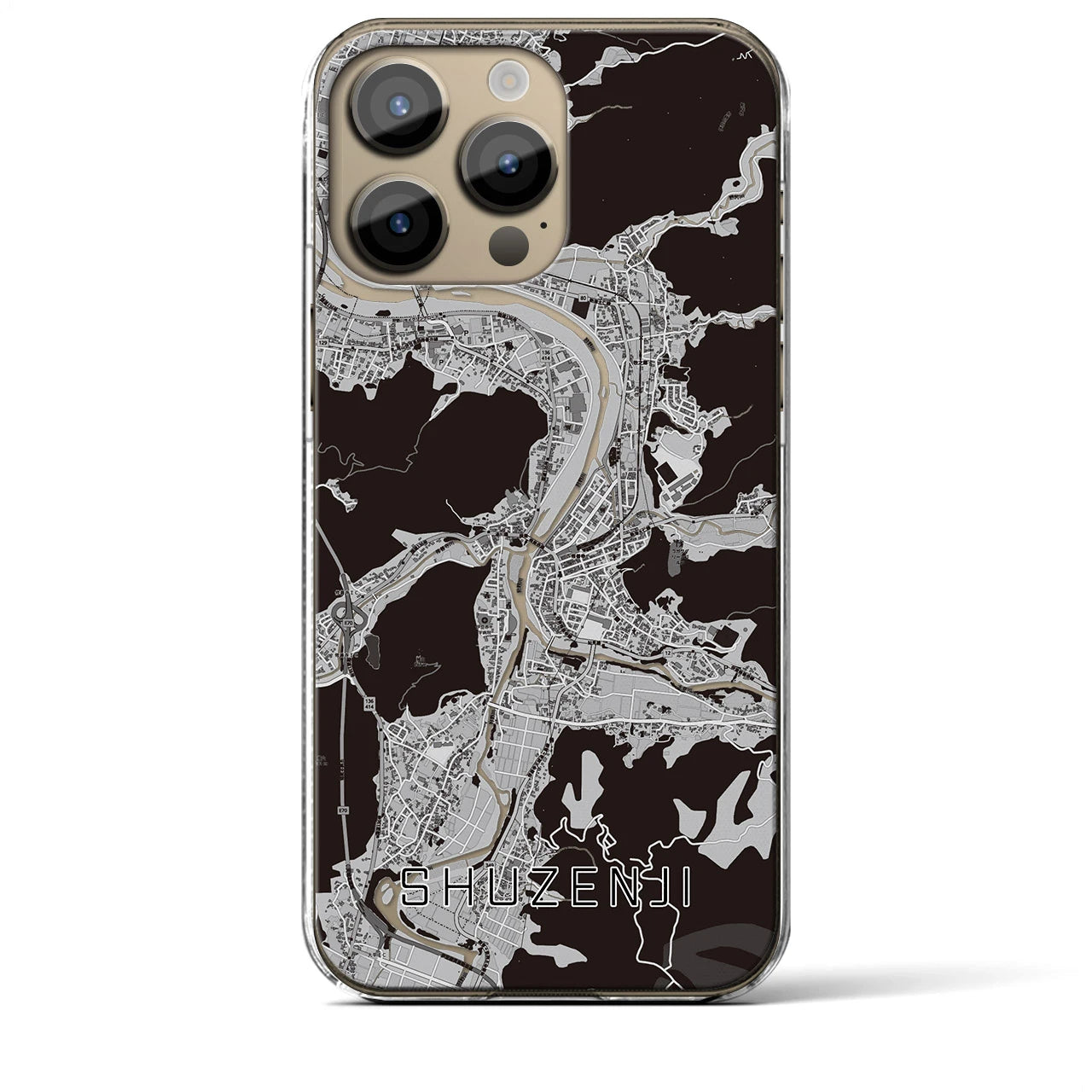 【修善寺(静岡県)】地図柄iPhoneケース(クリアタイプ)