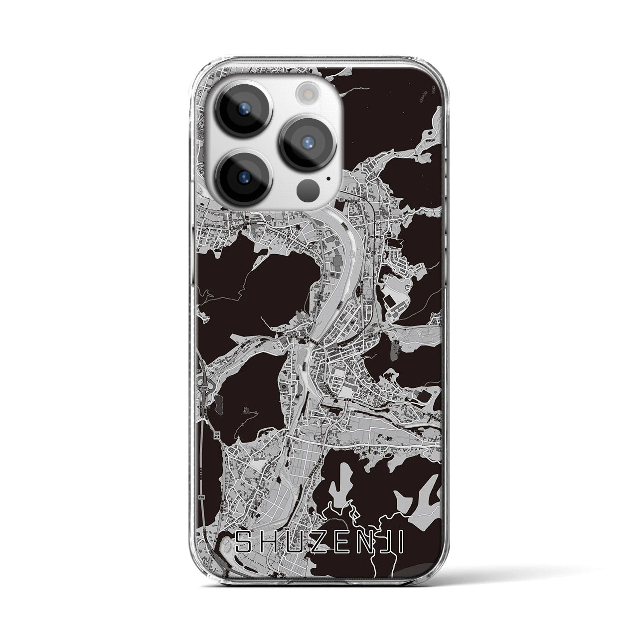 【修善寺(静岡県)】地図柄iPhoneケース(クリアタイプ)