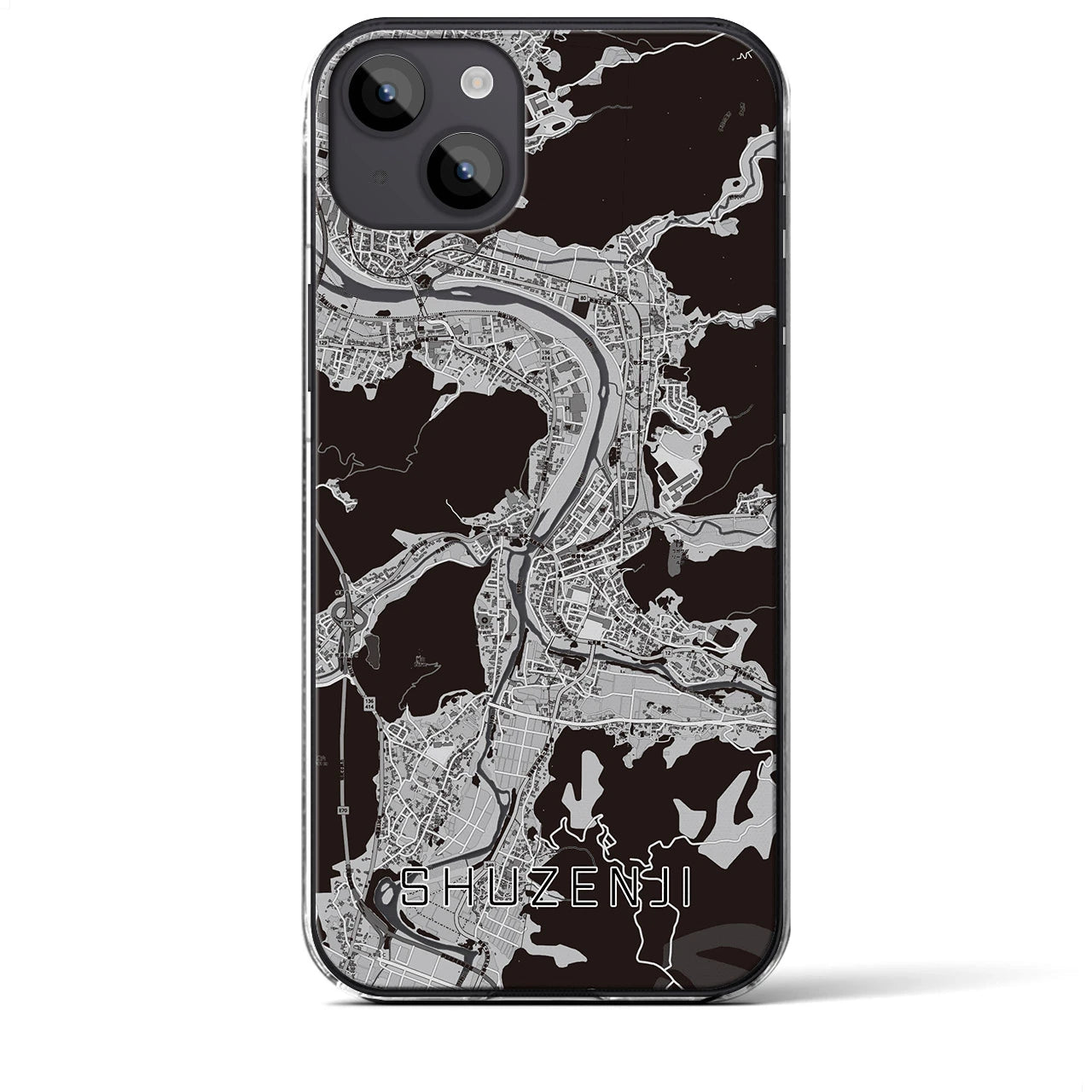 【修善寺(静岡県)】地図柄iPhoneケース(クリアタイプ)