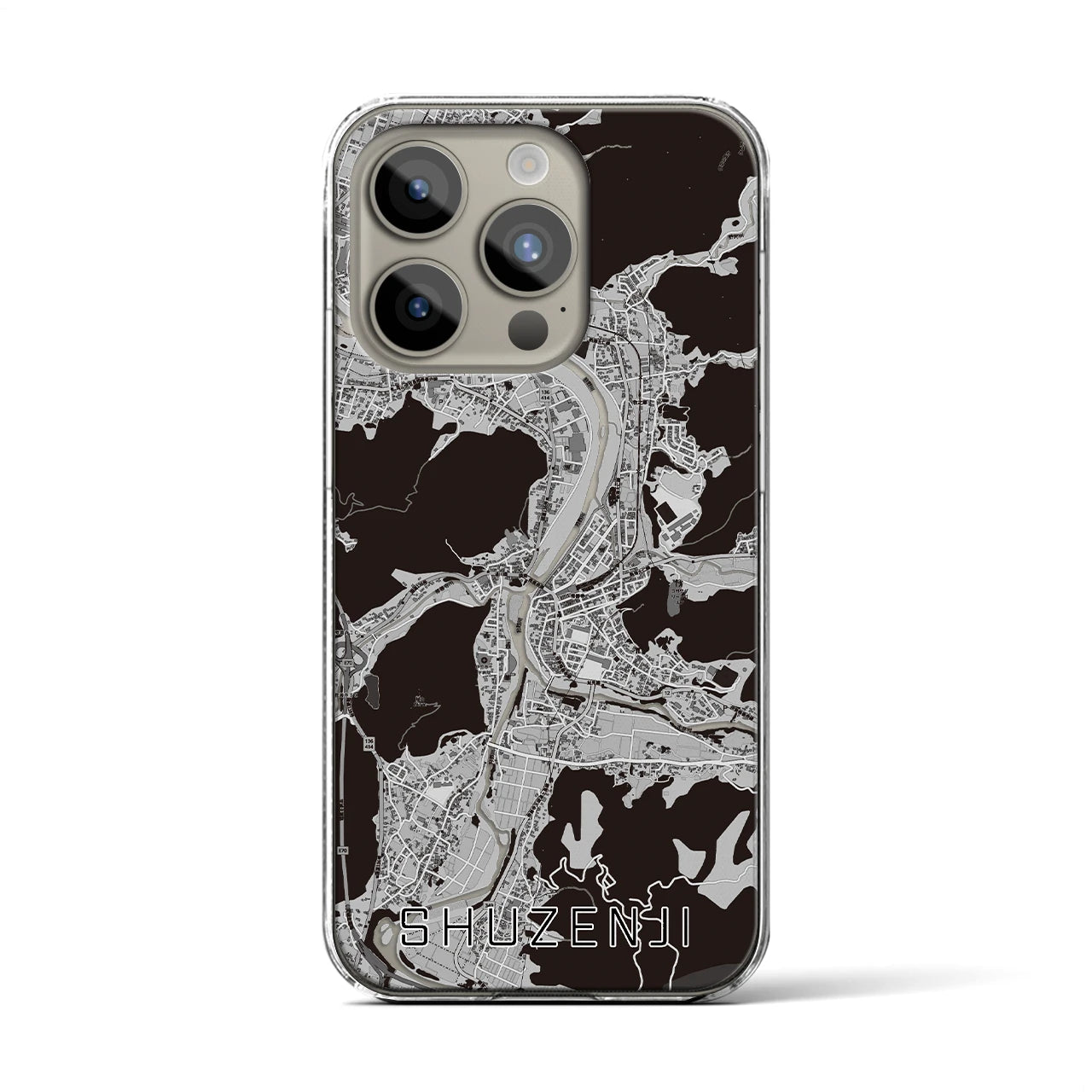 【修善寺(静岡県)】地図柄iPhoneケース(クリアタイプ)