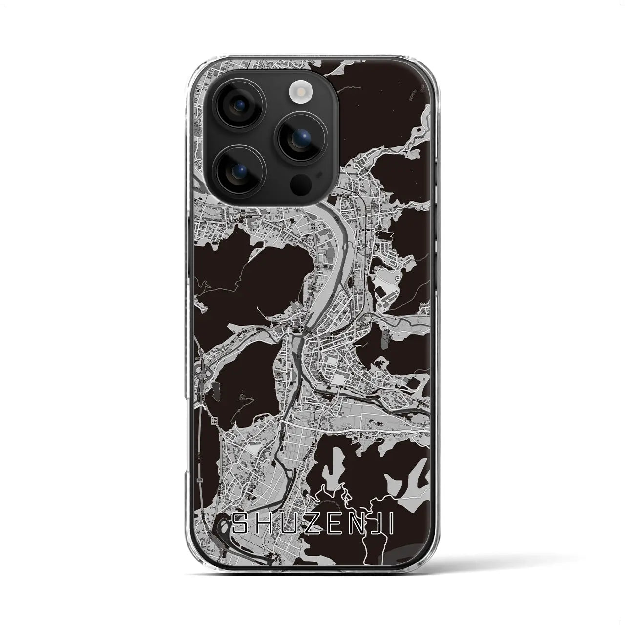 【修善寺(静岡県)】地図柄iPhoneケース(クリアタイプ)