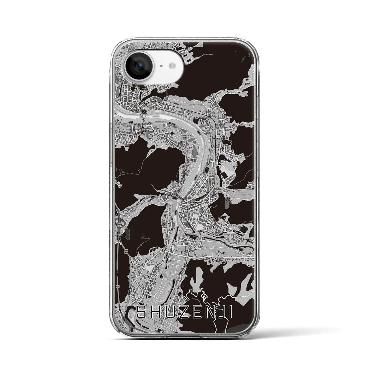 【修善寺(静岡県)】地図柄iPhoneケース(クリアタイプ)