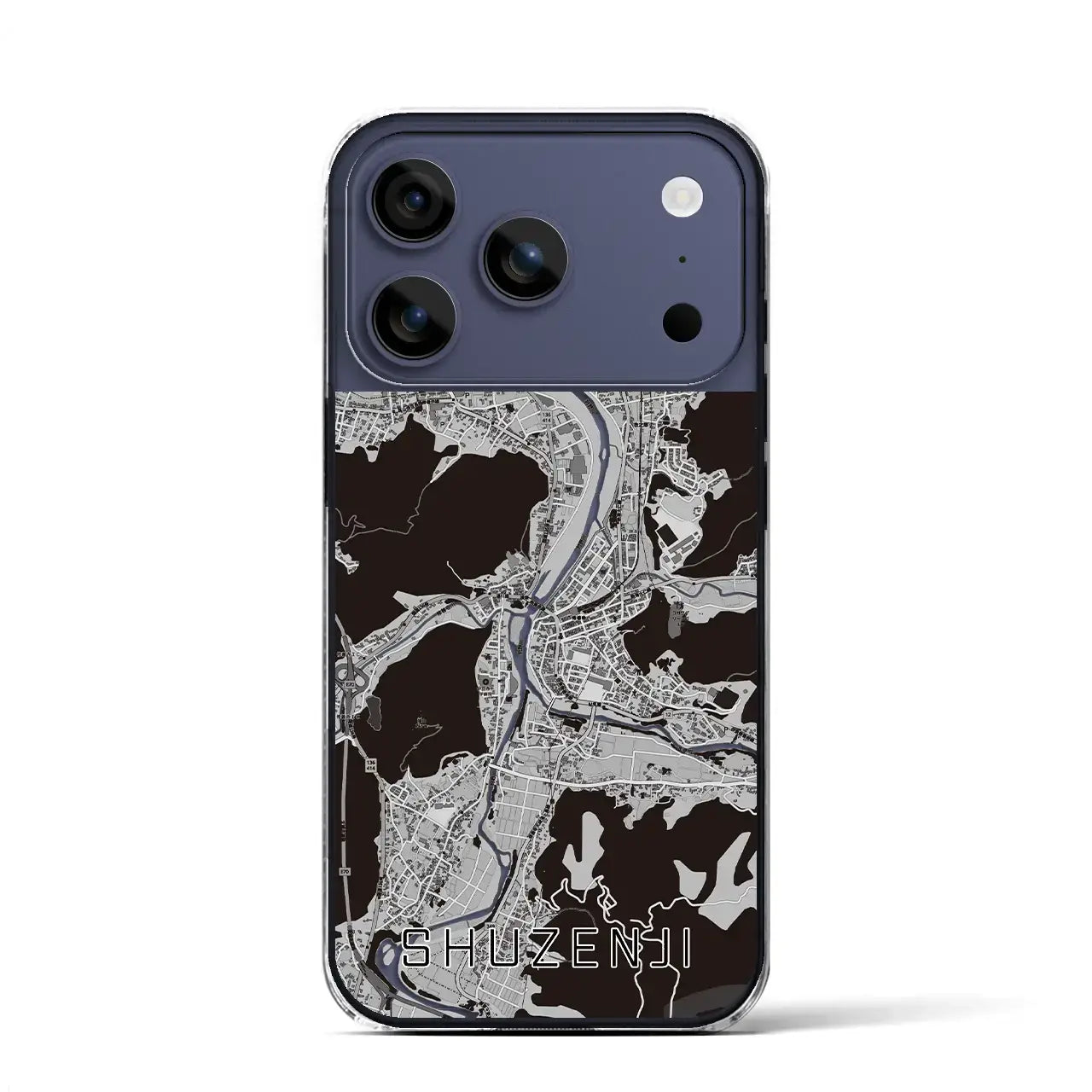 【修善寺(静岡県)】地図柄iPhoneケース(クリアタイプ)