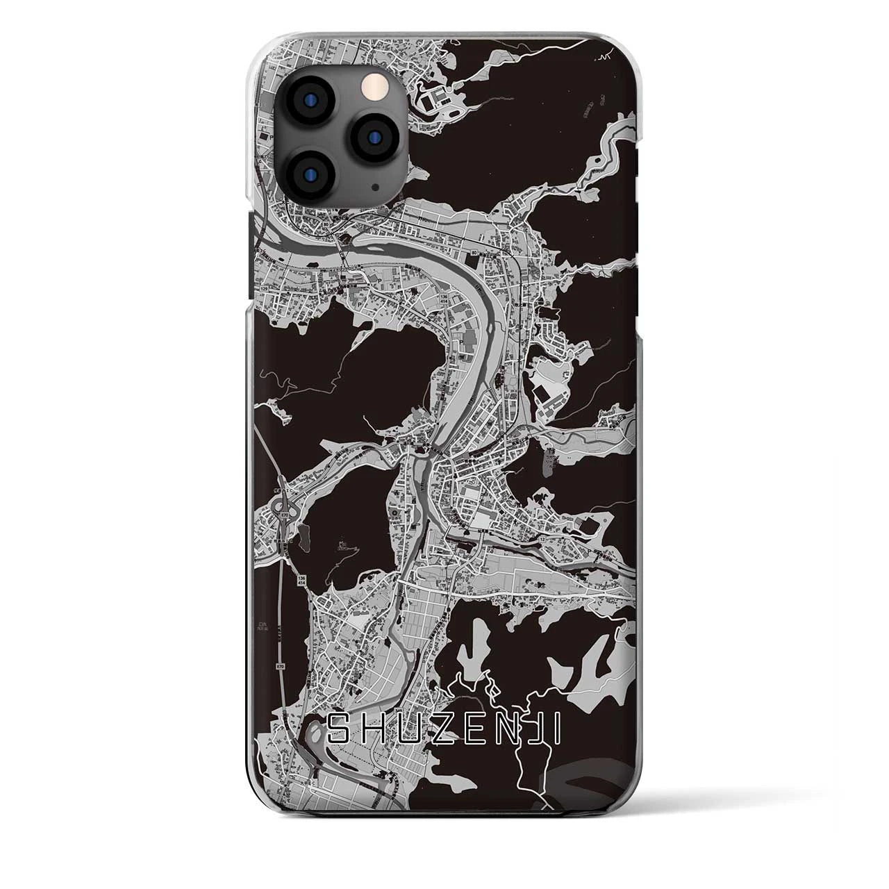 【修善寺(静岡県)】地図柄iPhoneケース(クリアタイプ)