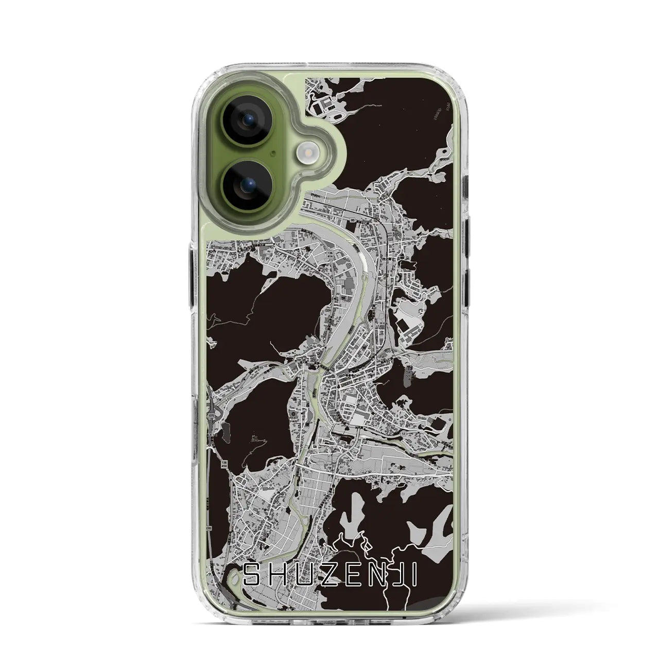 【修善寺(静岡県)】地図柄iPhoneケース(MagSafeタイプ)