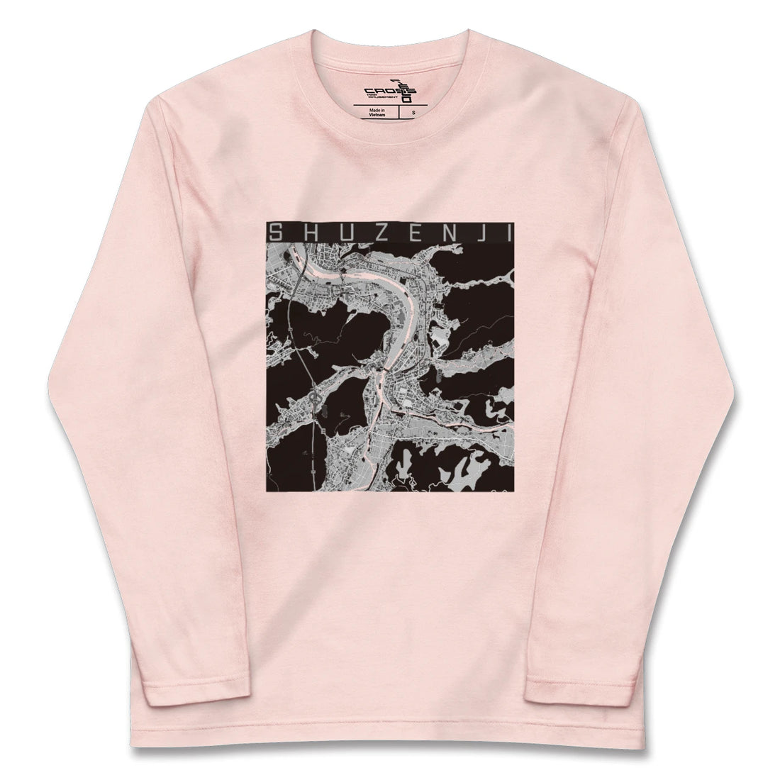 【修善寺(静岡県)】地図柄ロングスリーブTシャツ