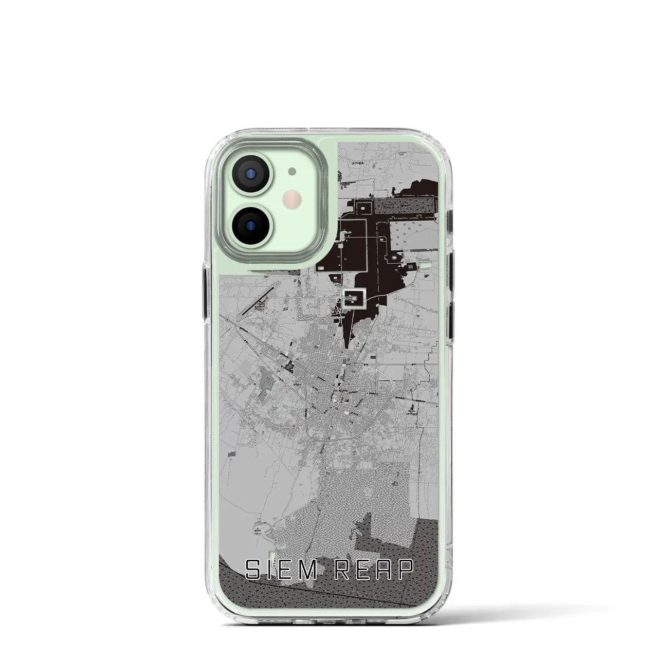【シェムリアップ(カンボジア)】地図柄iPhoneケース(MagSafeタイプ)