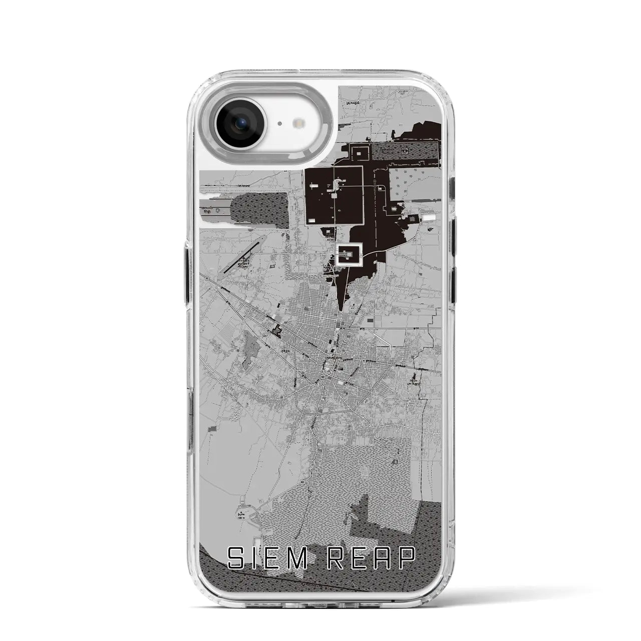 【シェムリアップ(カンボジア)】地図柄iPhoneケース(MagSafeタイプ)