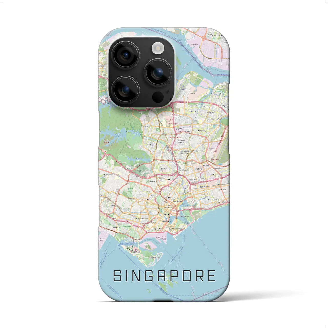 【シンガポール】地図柄iPhoneケース(バックカバータイプ)