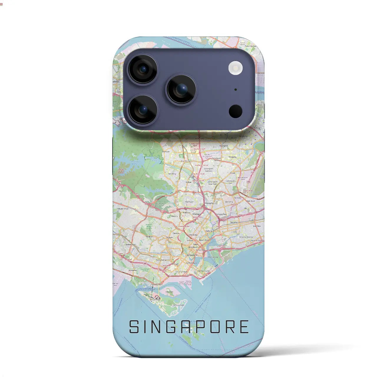 【シンガポール】地図柄iPhoneケース(バックカバータイプ)