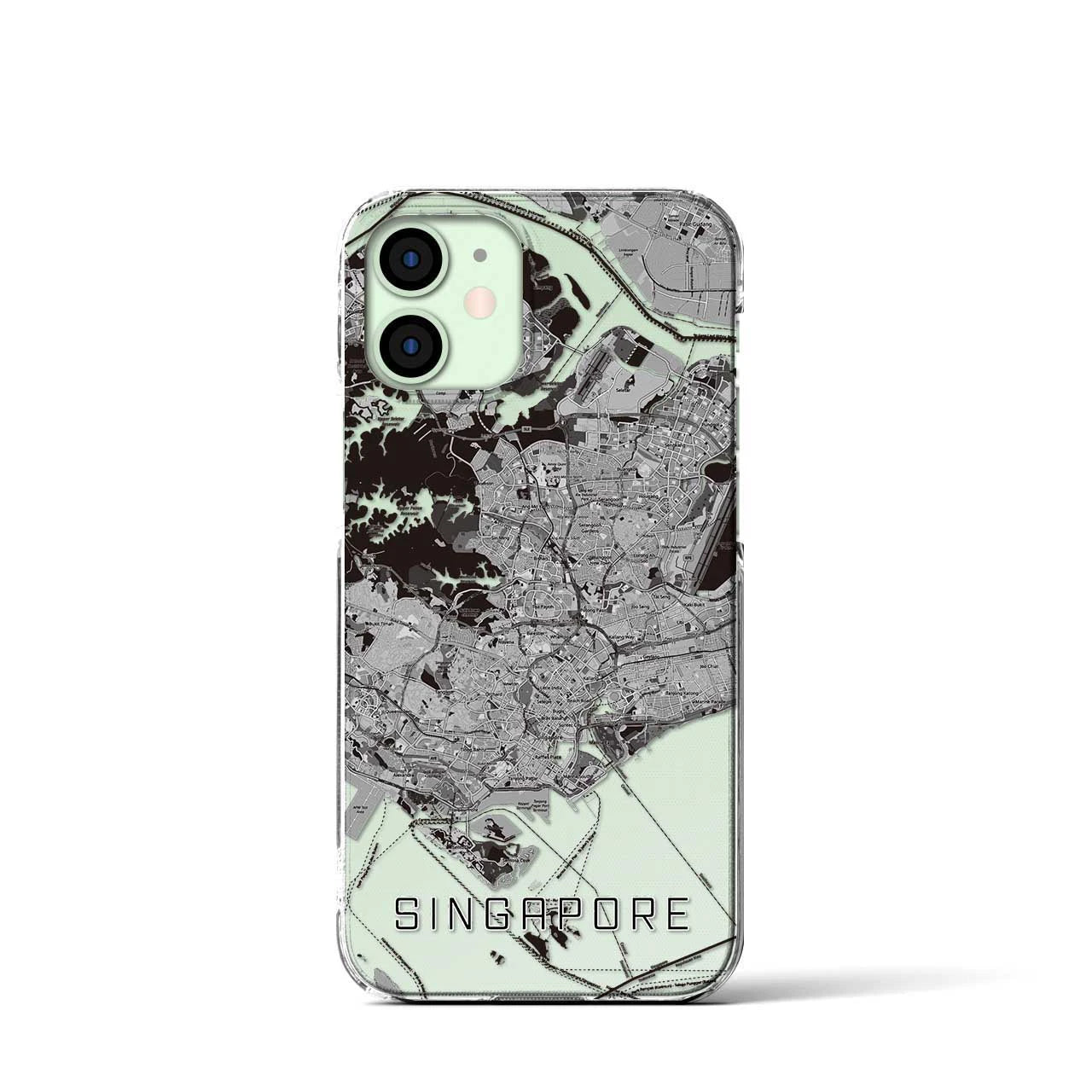 【シンガポール】地図柄iPhoneケース(クリアタイプ)