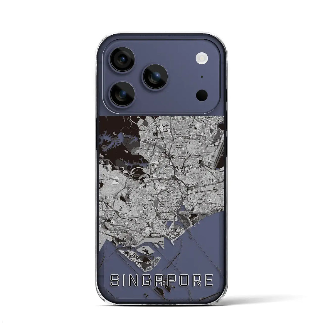 【シンガポール】地図柄iPhoneケース(クリアタイプ)