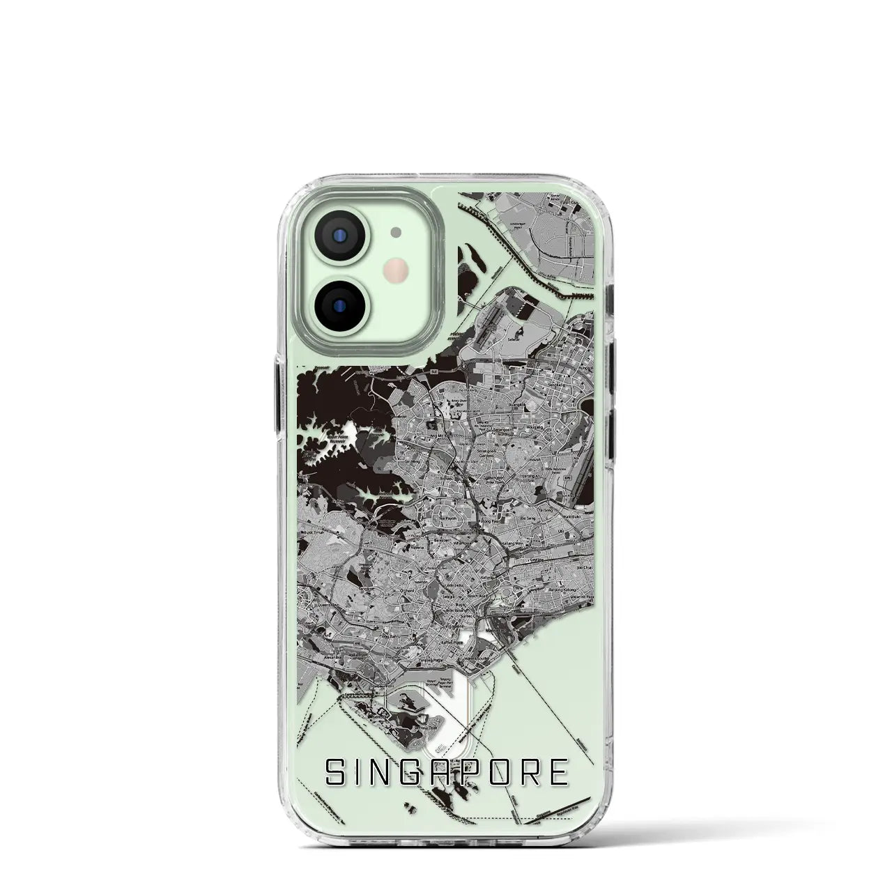 【シンガポール】地図柄iPhoneケース(MagSafeタイプ)