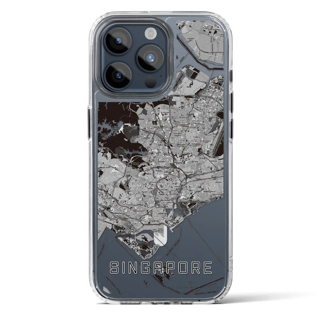 【シンガポール】地図柄iPhoneケース(MagSafeタイプ)