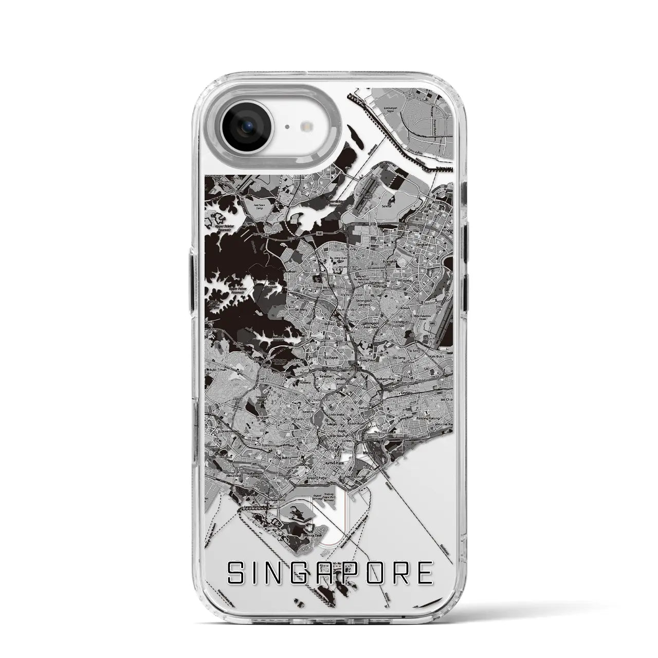 【シンガポール】地図柄iPhoneケース(MagSafeタイプ)
