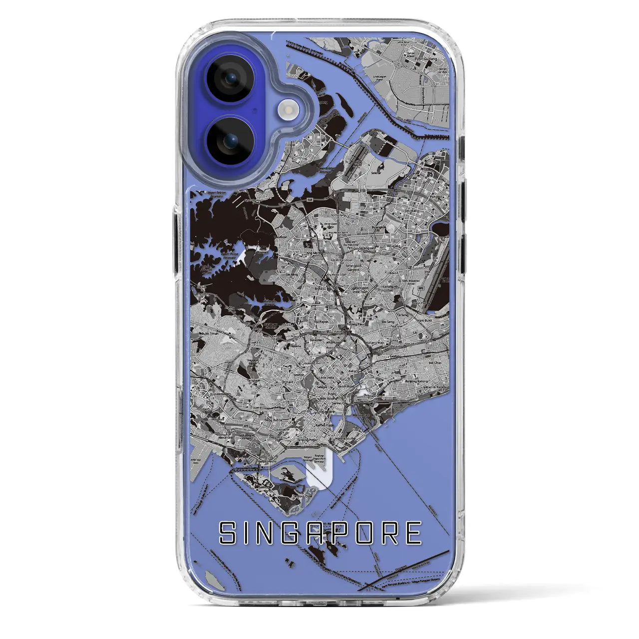 【シンガポール】地図柄iPhoneケース(MagSafeタイプ)