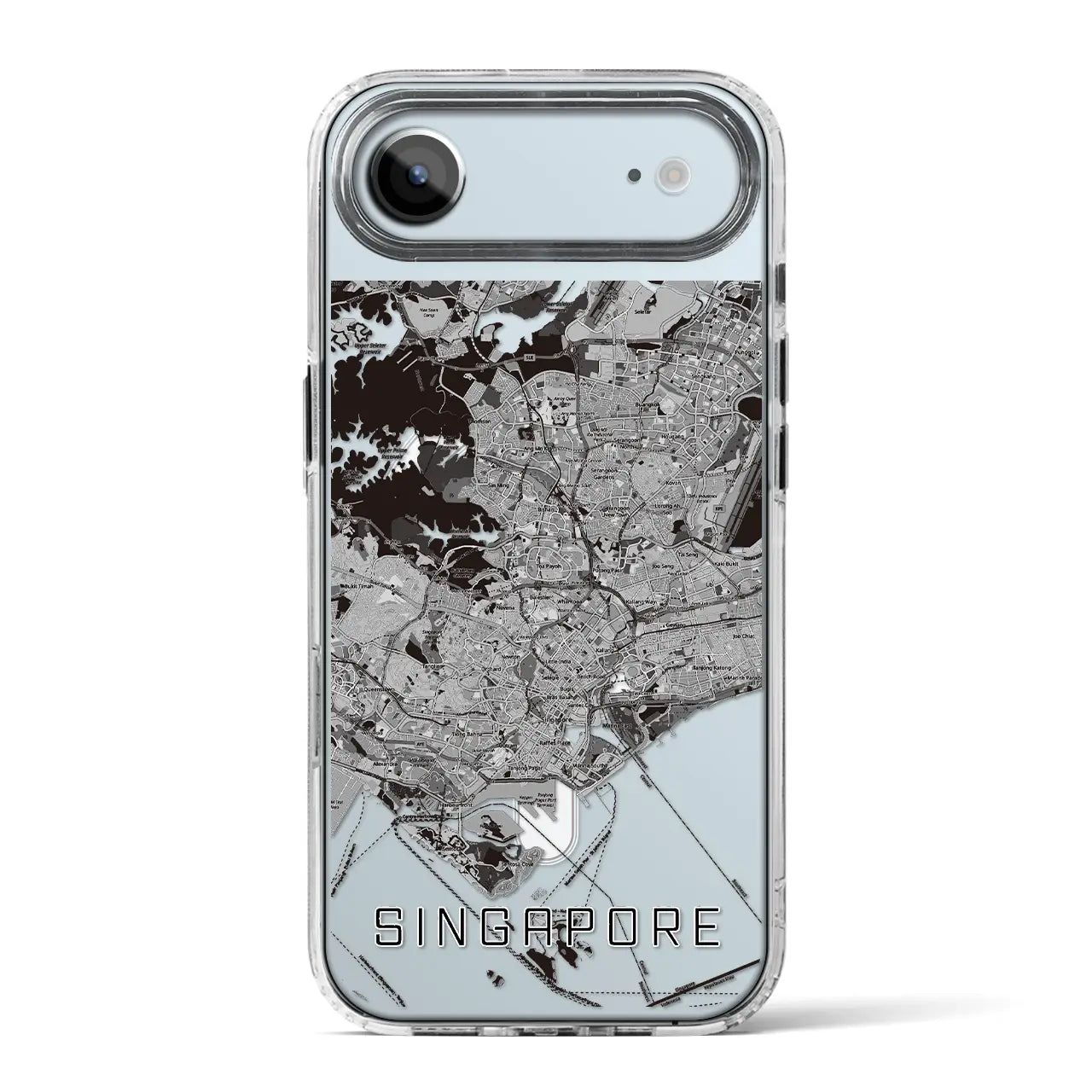 【シンガポール】地図柄iPhoneケース(MagSafeタイプ)