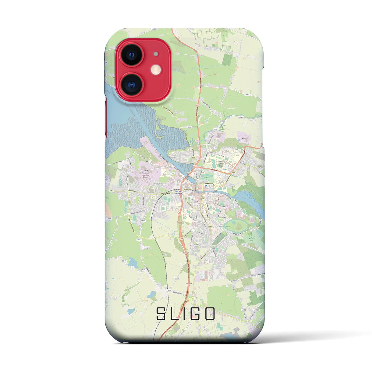 【スライゴ(アイルランド)】地図柄iPhoneケース(バックカバータイプ)
