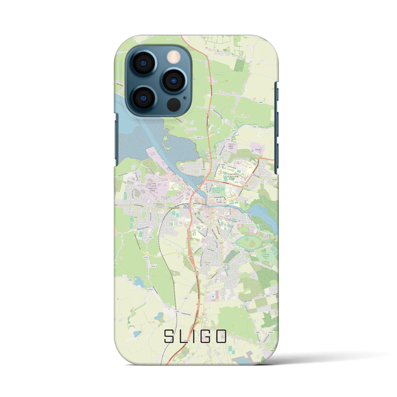 【スライゴ(アイルランド)】地図柄iPhoneケース(バックカバータイプ)