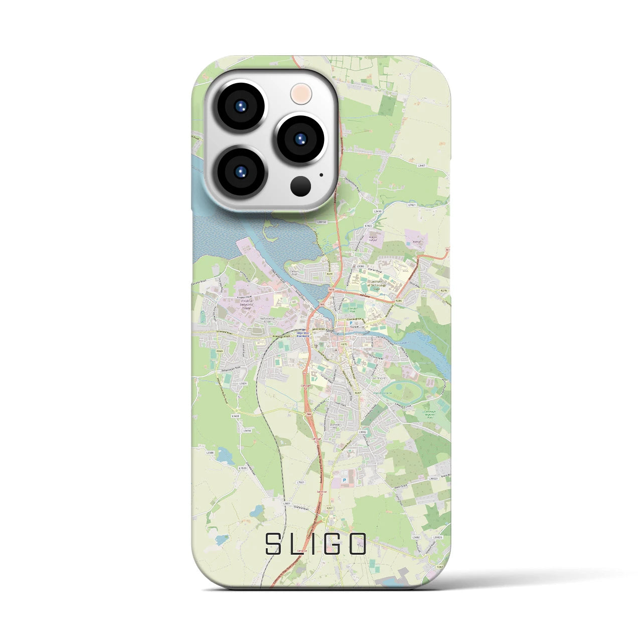【スライゴ(アイルランド)】地図柄iPhoneケース(バックカバータイプ)