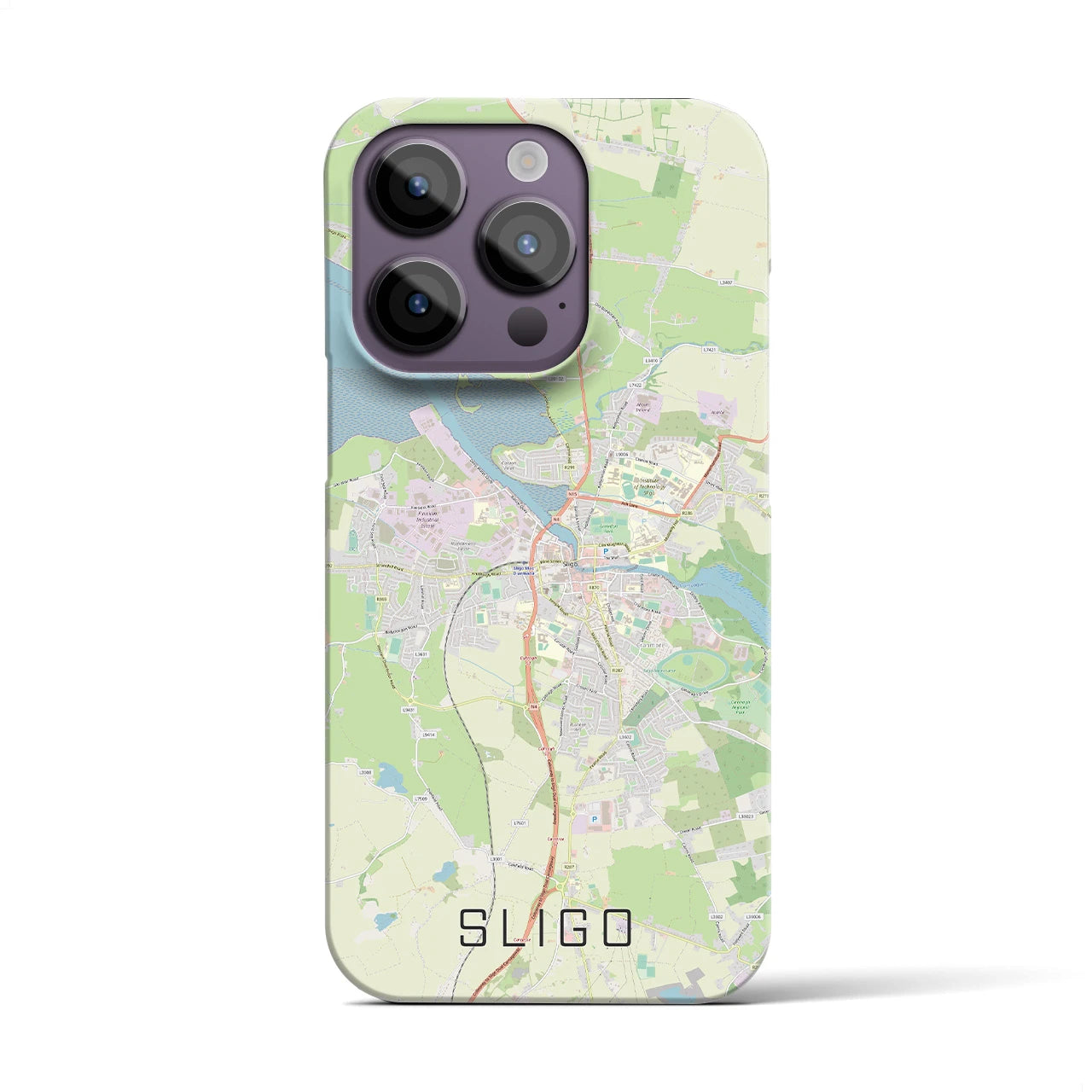 【スライゴ(アイルランド)】地図柄iPhoneケース(バックカバータイプ)