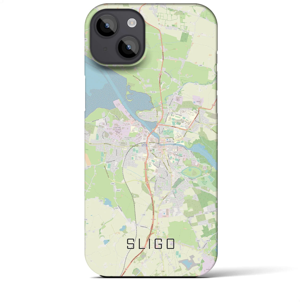 【スライゴ(アイルランド)】地図柄iPhoneケース(バックカバータイプ)
