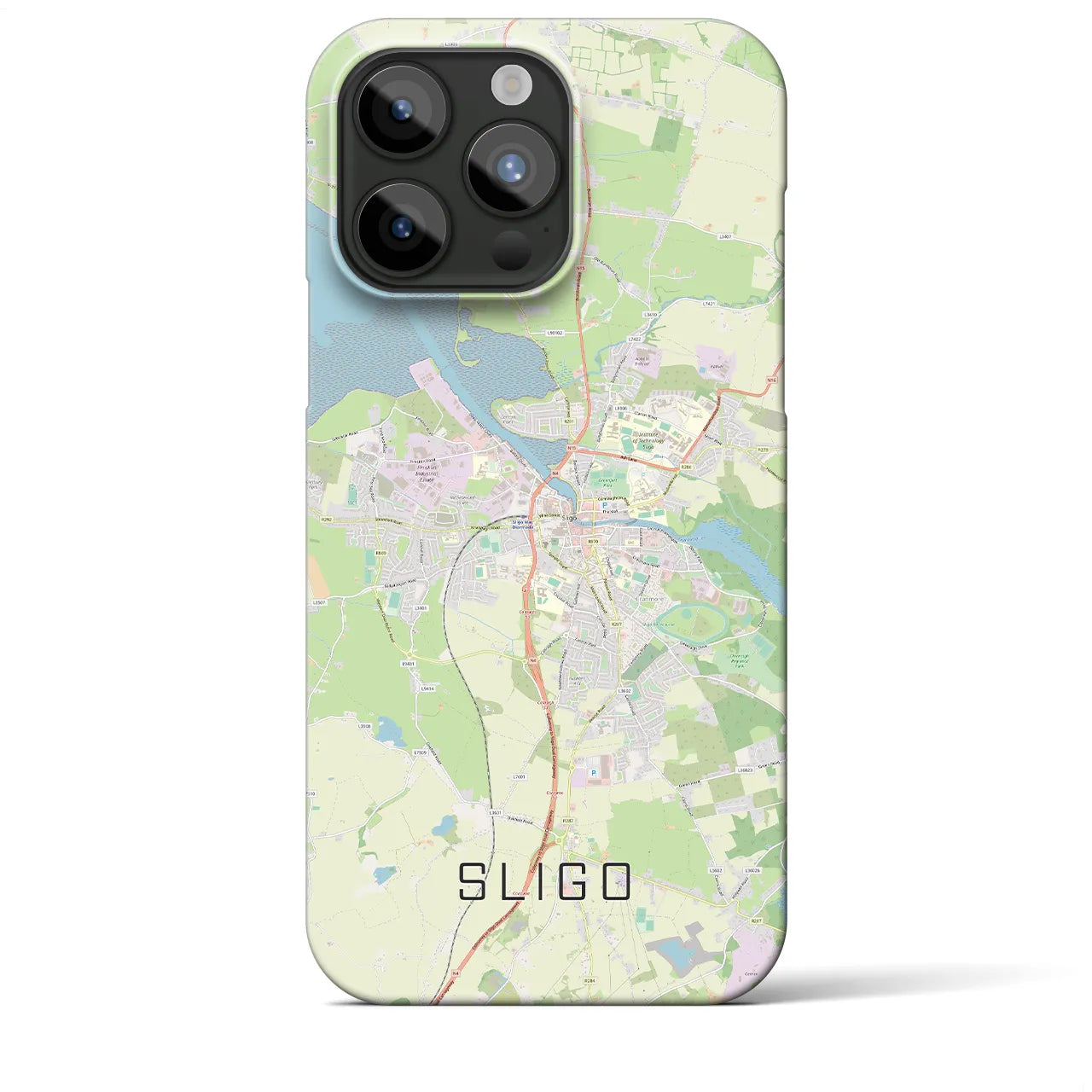 【スライゴ(アイルランド)】地図柄iPhoneケース(バックカバータイプ)
