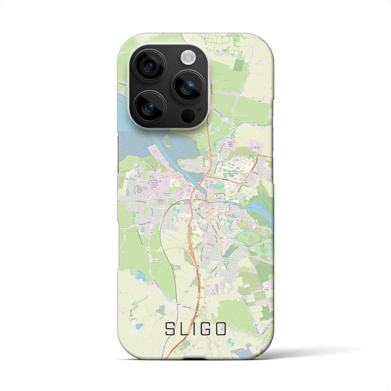 【スライゴ(アイルランド)】地図柄iPhoneケース(バックカバータイプ)