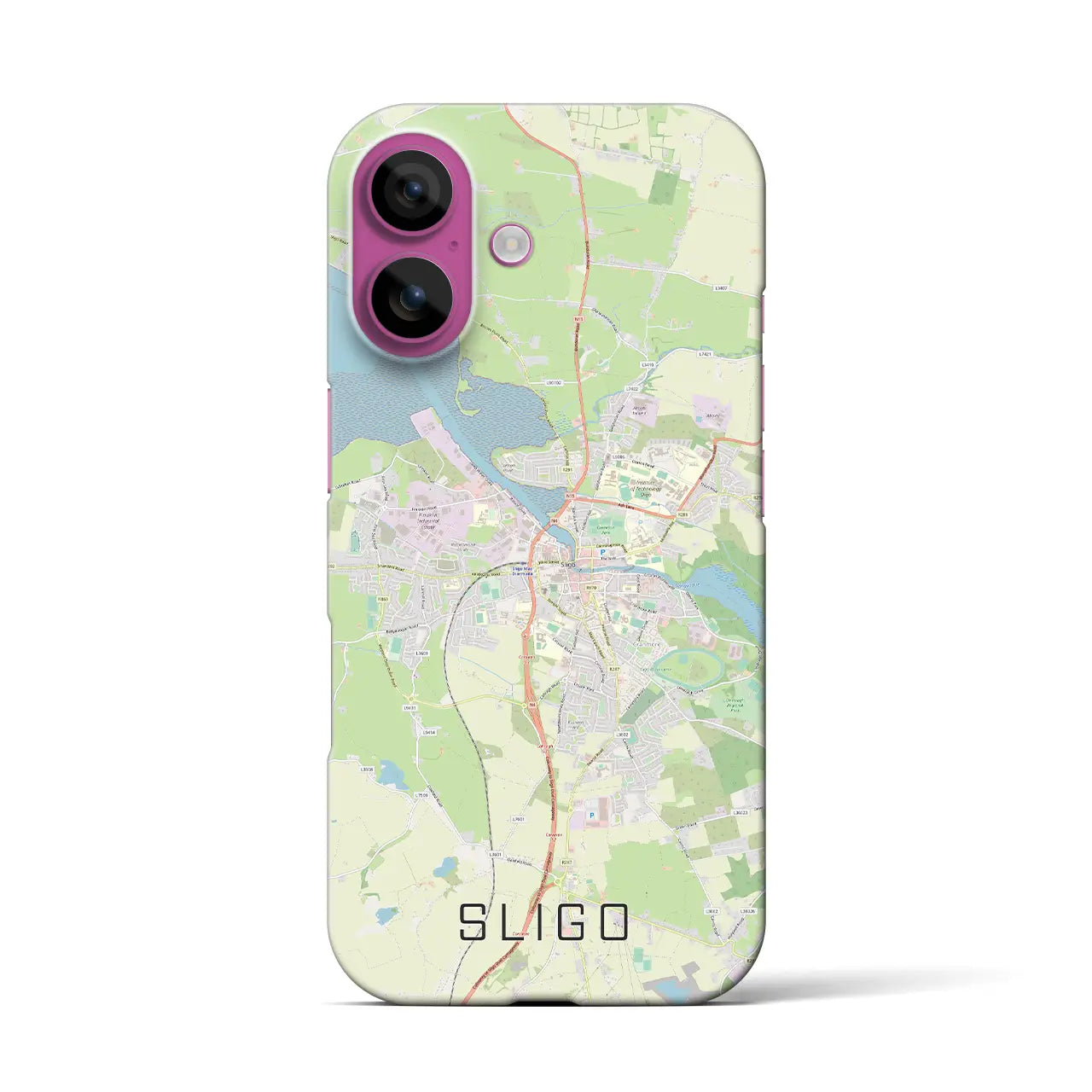 【スライゴ(アイルランド)】地図柄iPhoneケース(バックカバータイプ)