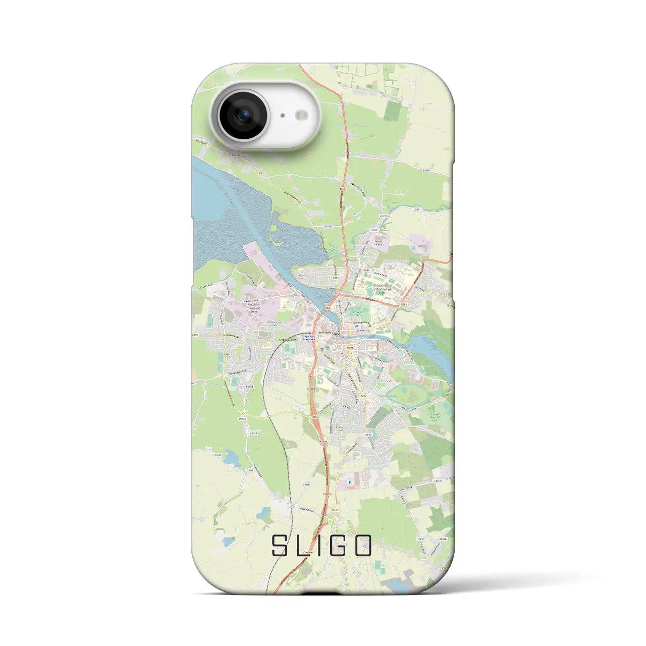 【スライゴ(アイルランド)】地図柄iPhoneケース(バックカバータイプ)