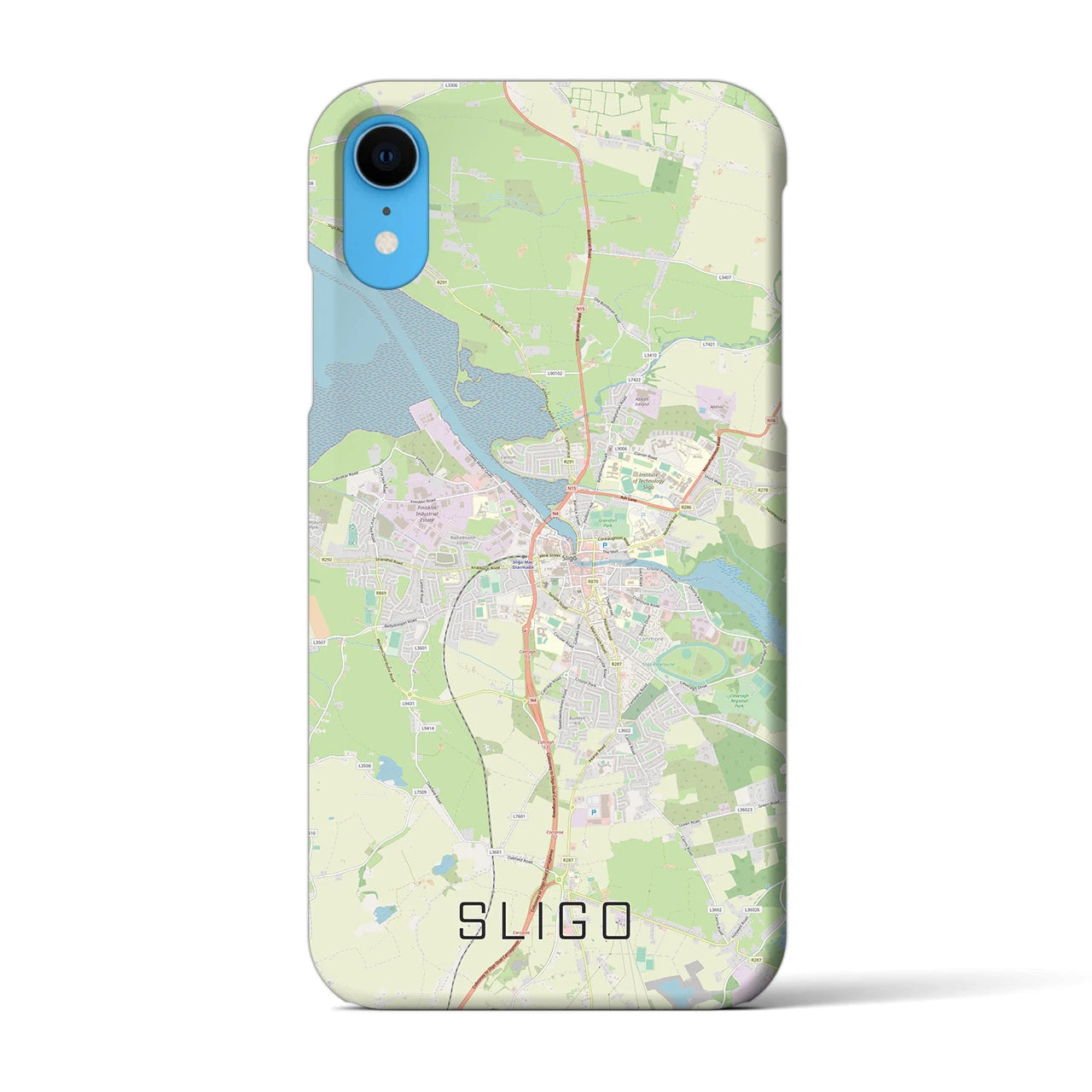 【スライゴ(アイルランド)】地図柄iPhoneケース(バックカバータイプ)