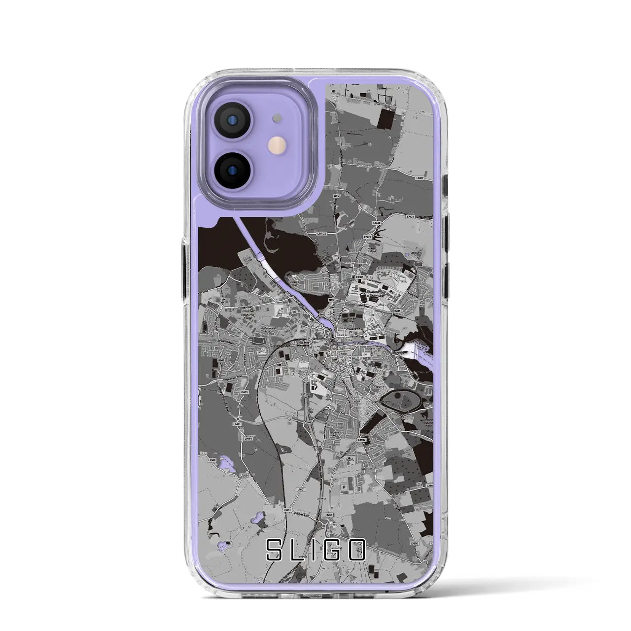 【スライゴ(アイルランド)】地図柄iPhoneケース(MagSafeタイプ)