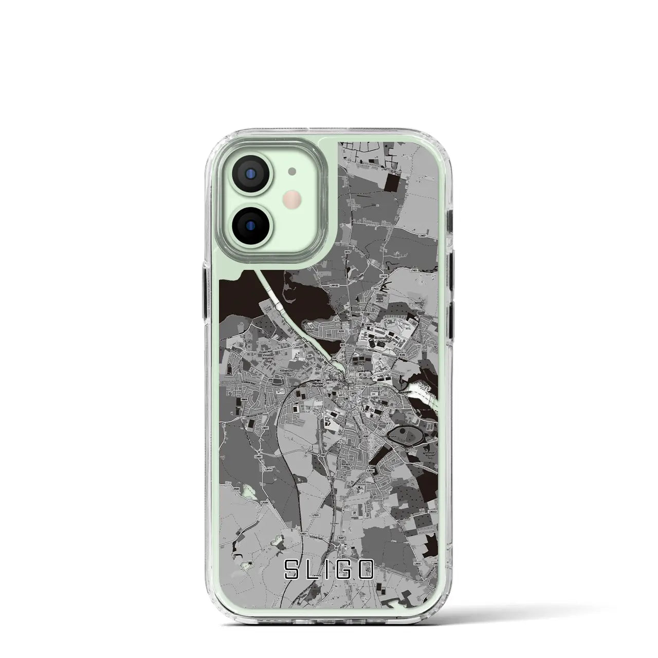 【スライゴ(アイルランド)】地図柄iPhoneケース(MagSafeタイプ)